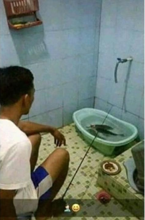 Penggunaan kamar mandi yang nyeleneh ini bikin geleng-geleng kepala